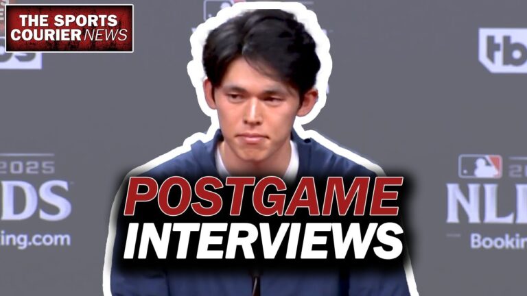 フィリーズ対ドジャース NLDS 第 2 戦試合後のインタビュー