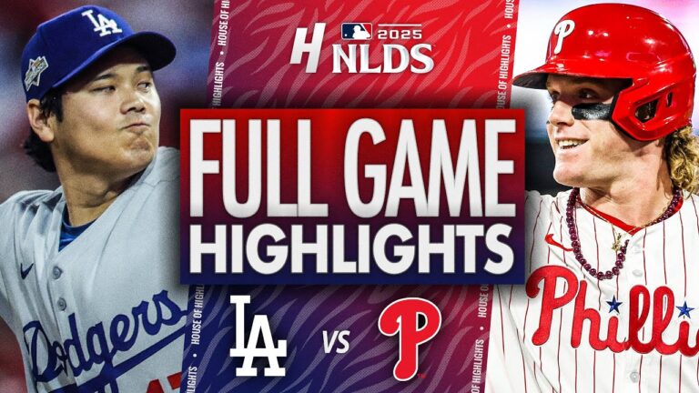 ロサンゼルス・ドジャース vs フィラデルフィア・フィリーズ - 第1戦フルハイライト | 2025 年 10 月 4 日 MLB プレーオフ