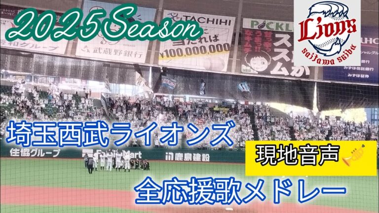 【球場音源】2025年埼玉西武ライオンズ応援歌メドレー⚾️