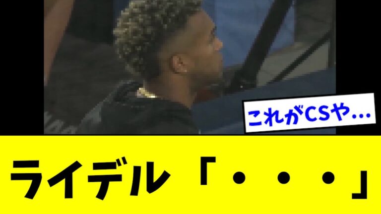 【マジか】ライデル、試合後に放心状態になる・・・