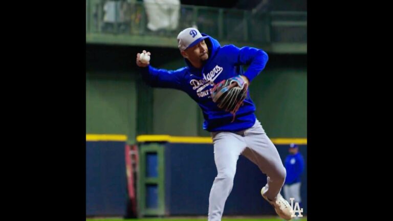 ドジャースが敵地で練習！👍　ブリュワーズ戦リーグ優勝決定シリーズ