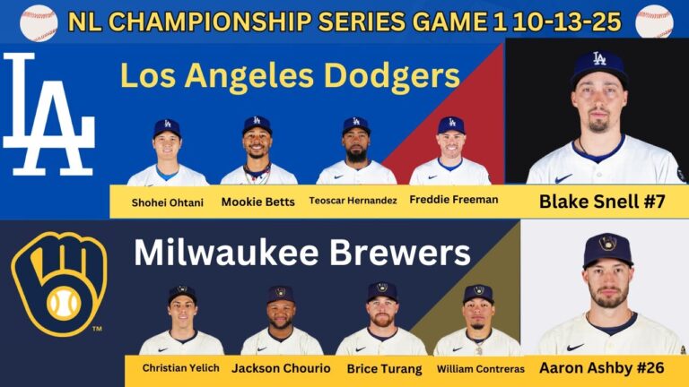 NLCS GAME 1: ミルウォーキー・ブルワーズ vs. ロサンゼルス・ドジャース (10-13-25) #dodgers #brewers