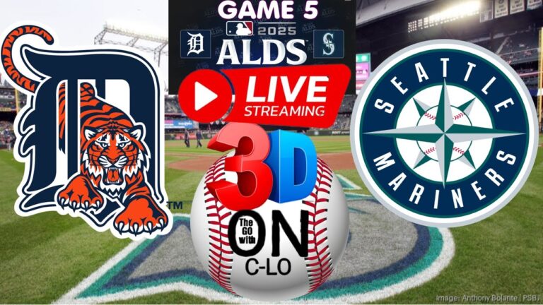 🔴シアトル・マリナーズ対デトロイト・タイガース。第 5 戦 ALDS ライブ MLB ベースボール。 Play by Play 3D プレゼンテーション