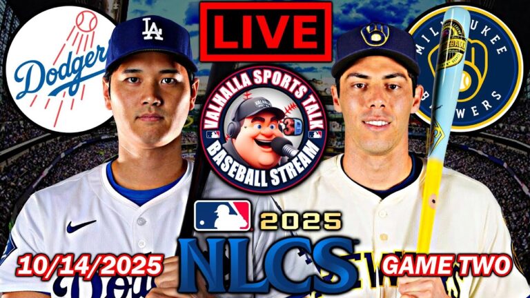 ロサンゼルス・ドジャース vs ミルウォーキー・ブルワーズ ⚾ MLB NLCS 第 2 戦 🟢 MLB プレイバイプレイ 3D ライブストリーム。