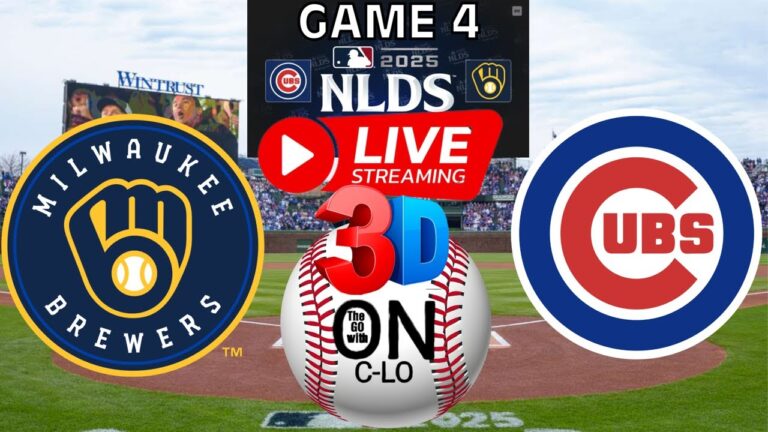 🔴シカゴ・カブス対ミルウォーキー・ブルワーズ。 NLDS MLB 野球のライブ。 Play by Play 3D プレゼンテーションなど!