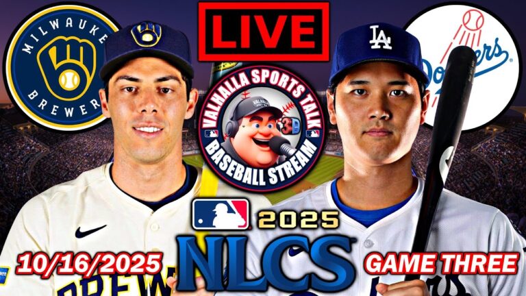 ロサンゼルス・ドジャース vs ミルウォーキー・ブルワーズ ⚾ MLB NLCS 第 3 戦 🟢 MLB プレイバイプレイ 3D ライブストリーム。