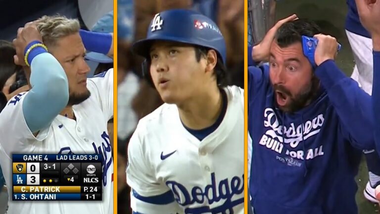 大谷翔平はみんなに衝撃を与える！ドジャースタジアム vs ブルワーズから 1 安打 😱🔥