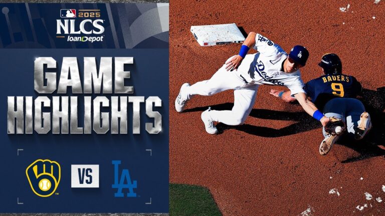 ブルワーズ対ドジャース NLCS 第 3 戦ハイライト (10/16/25) | MLB ハイライト