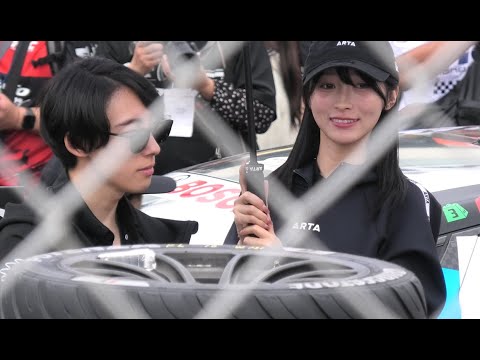 【佐藤蓮選手 / 一之瀬優香さんレースクイーン　ARTA CIVIC TYPE-R GT 16号車　】SUPERGT　グリッドウォークの模様　オートポリス　2025.10.19