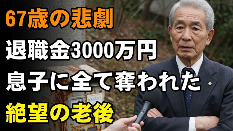 67歳男性、退職金3,000万円を「息子の事業」に託した結果…今は深夜の清掃員として働き続けるワケ【シニアライフ】【60代以上の方へ】