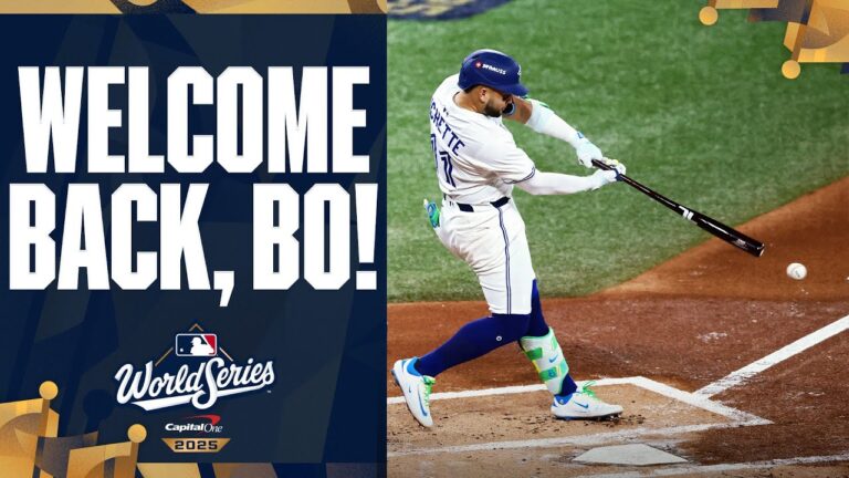 ボー・ビシェットが9月6日以来の打席で安打を放った！ （ワールドシリーズデビュー）