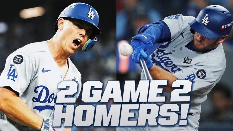 フルイニング: ドジャース対ブルージェイズでウィル・スミスとマックス・マンシーがともに長打本塁打を放った! 💪💪