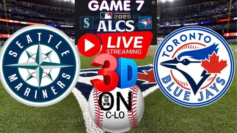 🔴シアトル・マリナーズ対トロント・ブルージェイズ第7戦ALCS。 MLB野球のライブ。プレイバイプレイ、3D プレゼンテーション