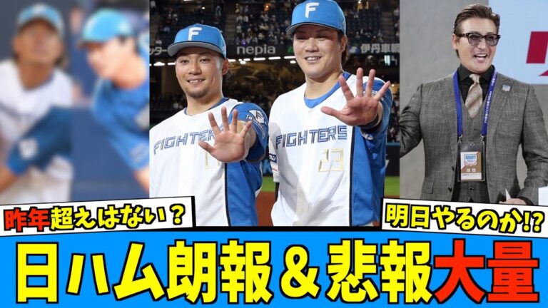 【大量】日ハムCS後、一気に情報が朗報＆悲報含め判明する【日ハム なんJ 反応集】ファイターズ 新庄剛志監督 戦力外 退任 伊藤大海 伏見寅威