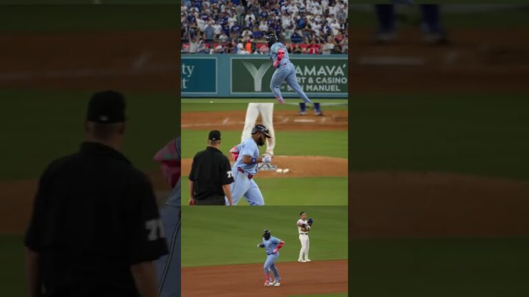 今夜のヴラディのホームランのアングル🔥 #ワールドシリーズ