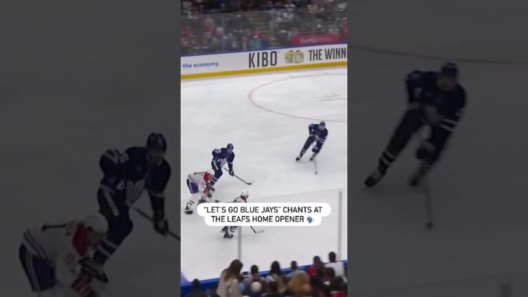 メープルリーフスのホーム開幕戦で「レッツゴーブルージェイズ」チャント 🔊