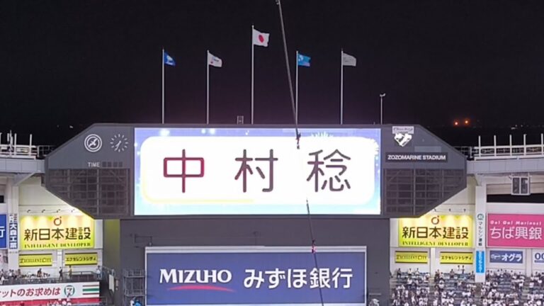 ロッテ 中村稔弥 登場曲【I Don't Think That I Like Her】