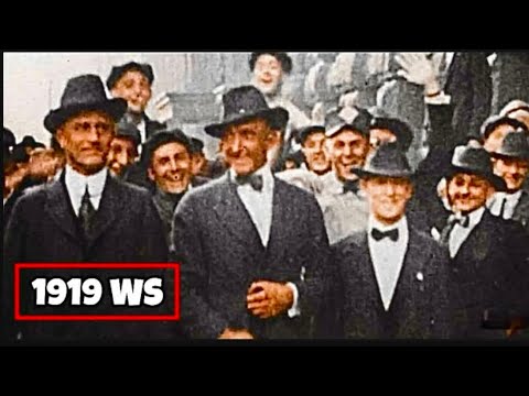 1919 年のワールド シリーズ映像 ⚾️⭐️ シカゴ ホワイトソックス vs. シンシナティ レッズ [In Color, Speed Adjusted]