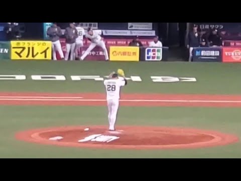 20250307　富山凌雅 登板時の登場曲【｢GO HARD｣／TWICE】　5回表　ｵﾘｯｸｽ･ﾊﾞﾌｧﾛｰｽﾞ@京ｾﾗﾄﾞｰﾑ大阪･ﾚﾌﾄ外野下段 ｵｰﾌﾟﾝ戦