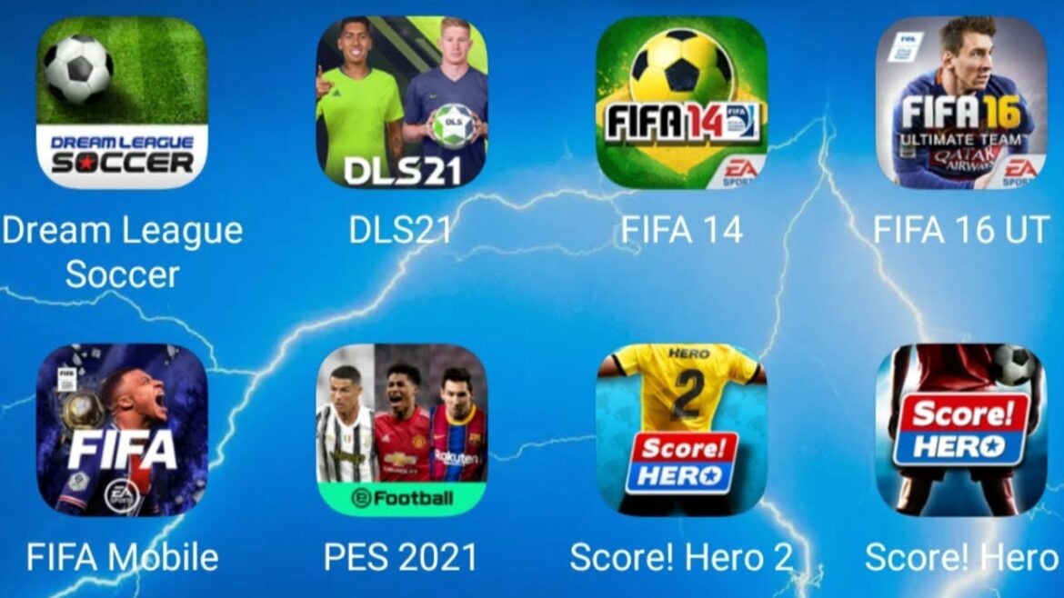 DLS Classic,DLS 21,Fifa 14 Mobile,Fifa 16 Mobile,Fifa Mobile,Pes 21 Mobile,Score Hero 2,Score Hero