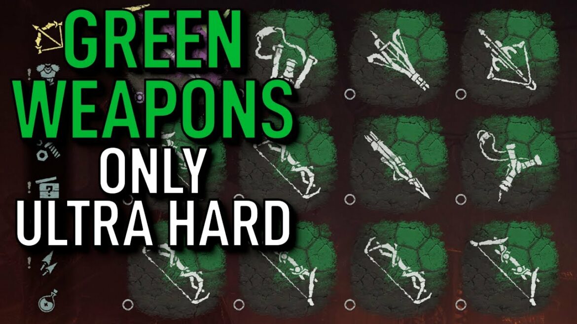 Horizon Zero Dawn on Ultra Hard But I only use Green Weapons
