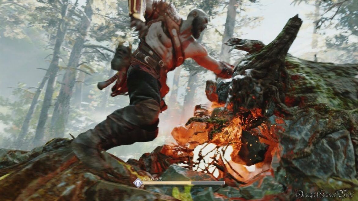 【PS4】GOD OF WAR IV – #19 Side Quest ファヴニールの宝物庫 BOSS 古の森の民(100% Collectibles GOW Mode No Damage)