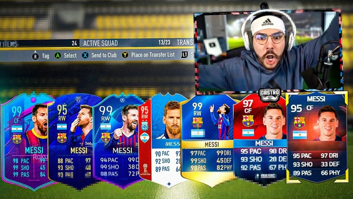 Packing Barcelona Messi from FIFA 16 to FIFA 21! Emotional
