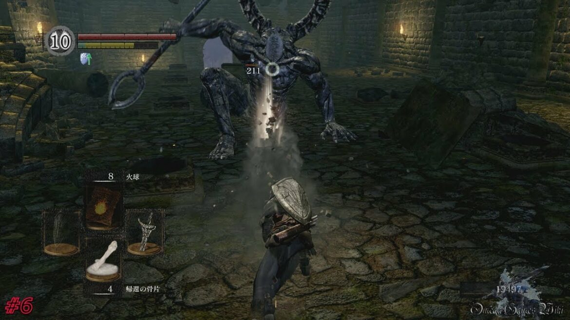 【PS4 Pro】DARK SOULS REMASTERED – #6 飛竜の谷、狭間の森(アイテム回収)~城下不死街・下層(羊頭ボス戦前)