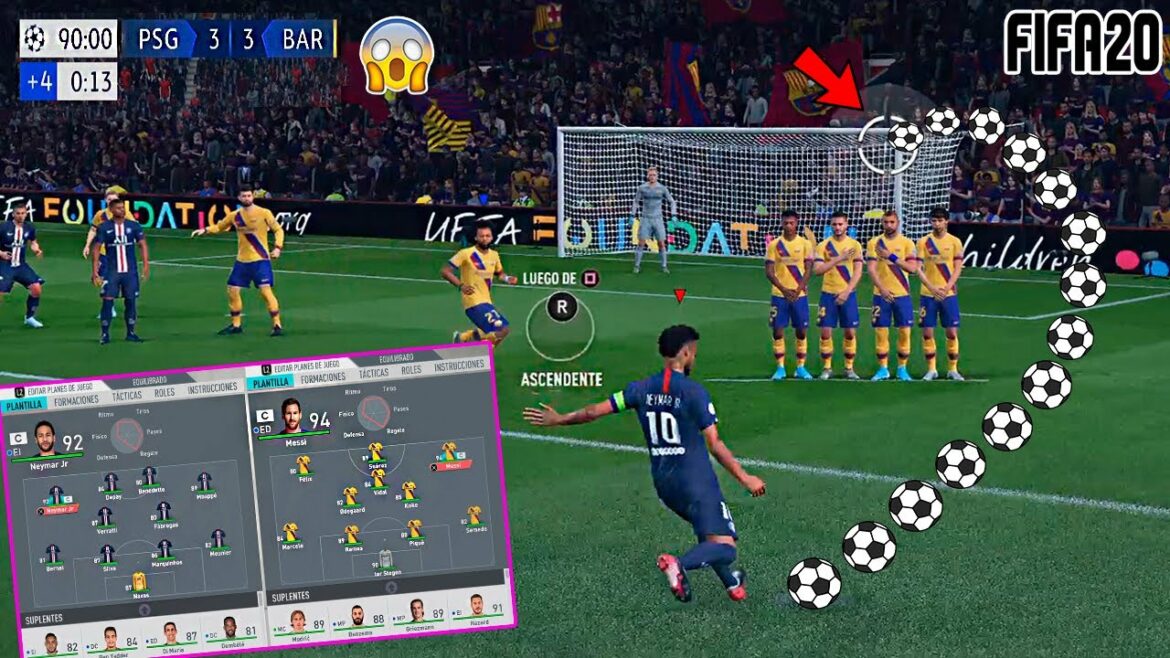 El PARTIDO mas ÉPICO que JUGAMOS en FIFA20 !!! 😱 BARCELONA vs PSG (LaLIGA vs LigueONE)