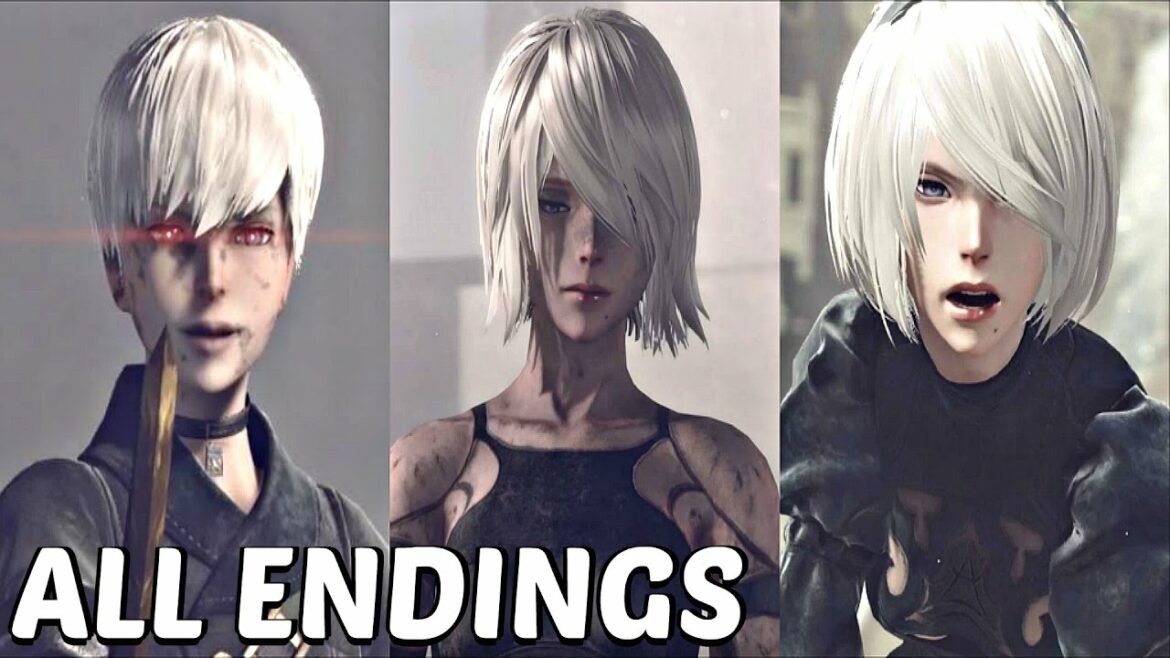 Nier Automata – All Main Endings & True Ending (A, B, C, D, E)