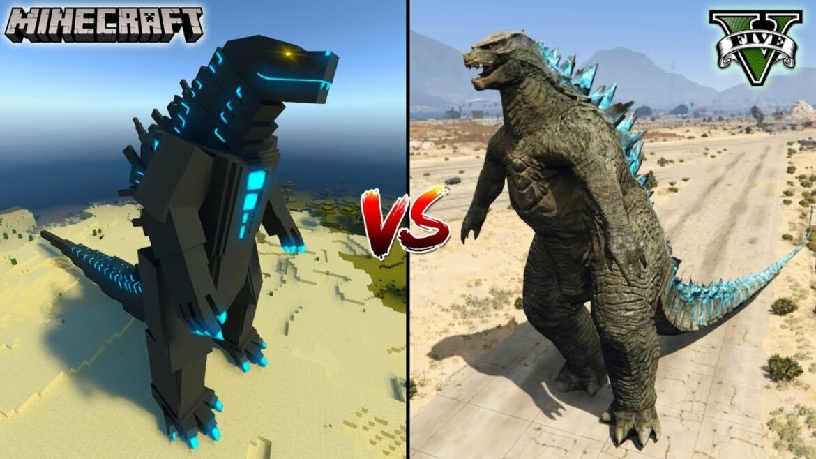 MINECRAFT GODZILLA VS GTA 5 GODZILLA – WHO IS BEST?