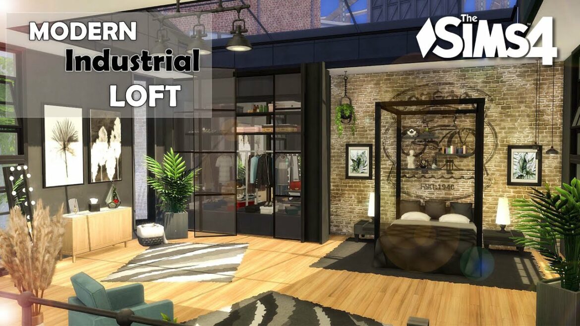 Modern Industrial Loft | No CC | Artworks | Stop Motion | Sims 4 Video