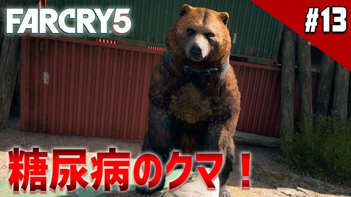 【ファークライ5】糖尿病のクマ、チーズバーガーが仲間になりました【FARCRY5】鳥の爪実況#13