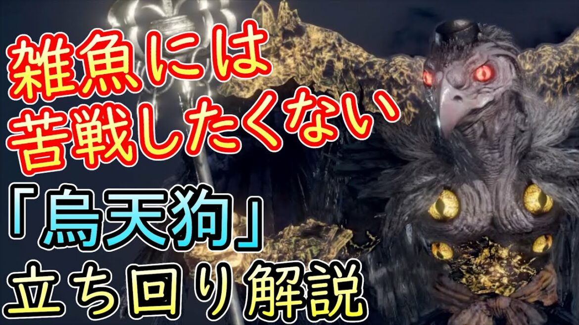 【仁王2】「烏天狗」を苦戦せずに確実に倒す立ち回り攻略解説実況【烏天狗の倒し方】