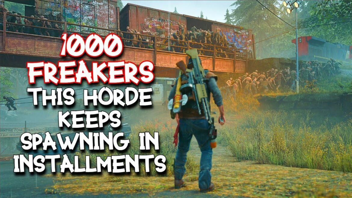 Defeating 1000 Freakers In Horse Lake Nero Checkpoint | DAYS GONE PC (HORDE MOD)