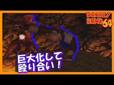 #16【DK64】大怪獣決戦!怒れるドガドンと怯えるチャンキー!【ドンキーコング64】