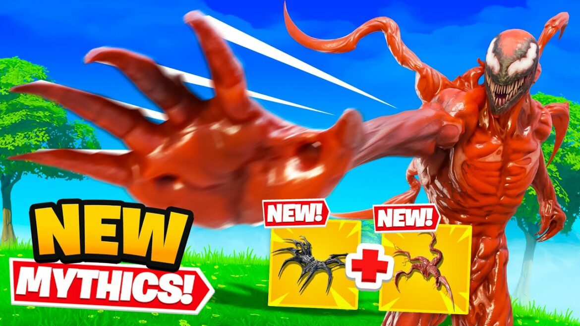 NEW Carnage + Venom Mythics in Fortnite