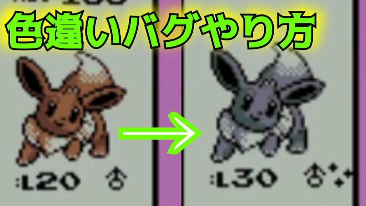 簡単にできる色違いバグのやり方【VC版ポケモン銀】