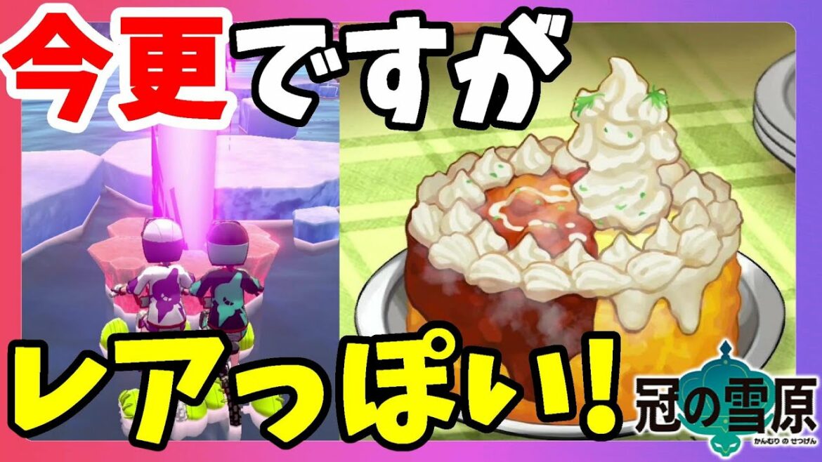 【ポケモンソードシールド】レア巣で懐かしいポケモンきたー!カレーにサイズがあるの気づかなかった・・・!冠の雪原【エキスパンションパス】