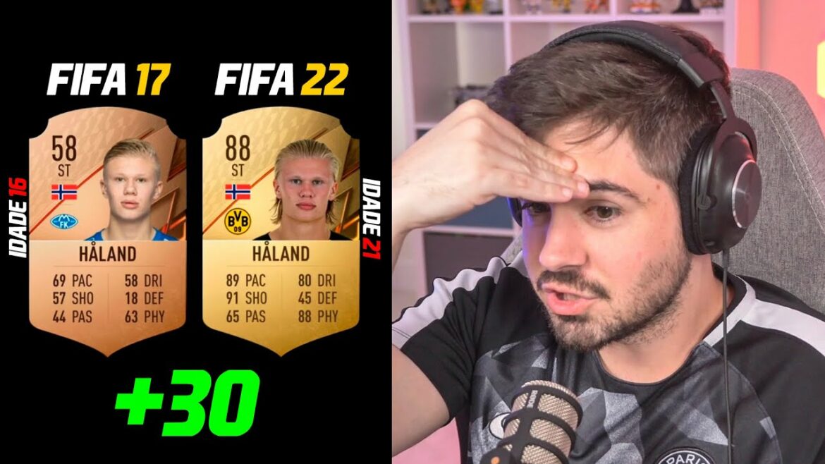 COMO ERA O FIFA A 5 ANOS ATRÁS! FIFA 22 ao 17