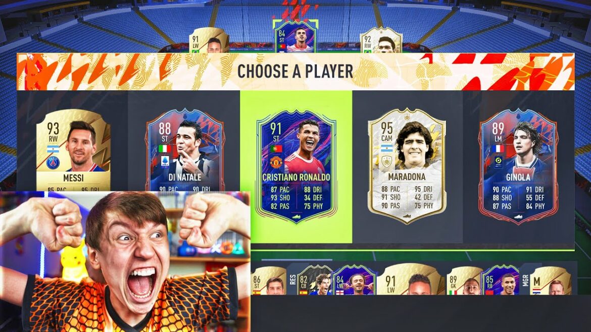 OTW RONALDO IN RAREST FULL HEROES FUT DRAFT!!! (FIFA 22)