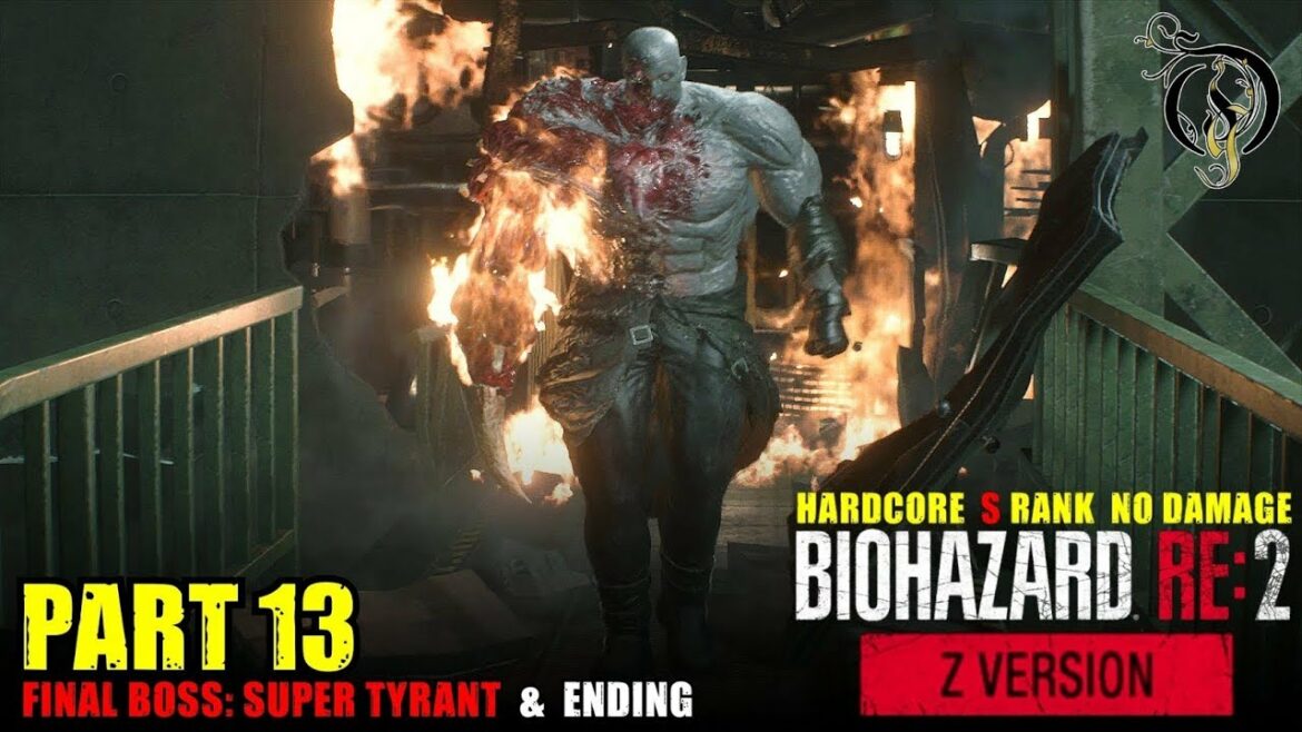 【S RANK】バイオハザード RE:2/RESIDENT EVIL 2 – #13 FINAL BOSS Super-Tyrant & ED(HARDCORE NO DAMAGE)