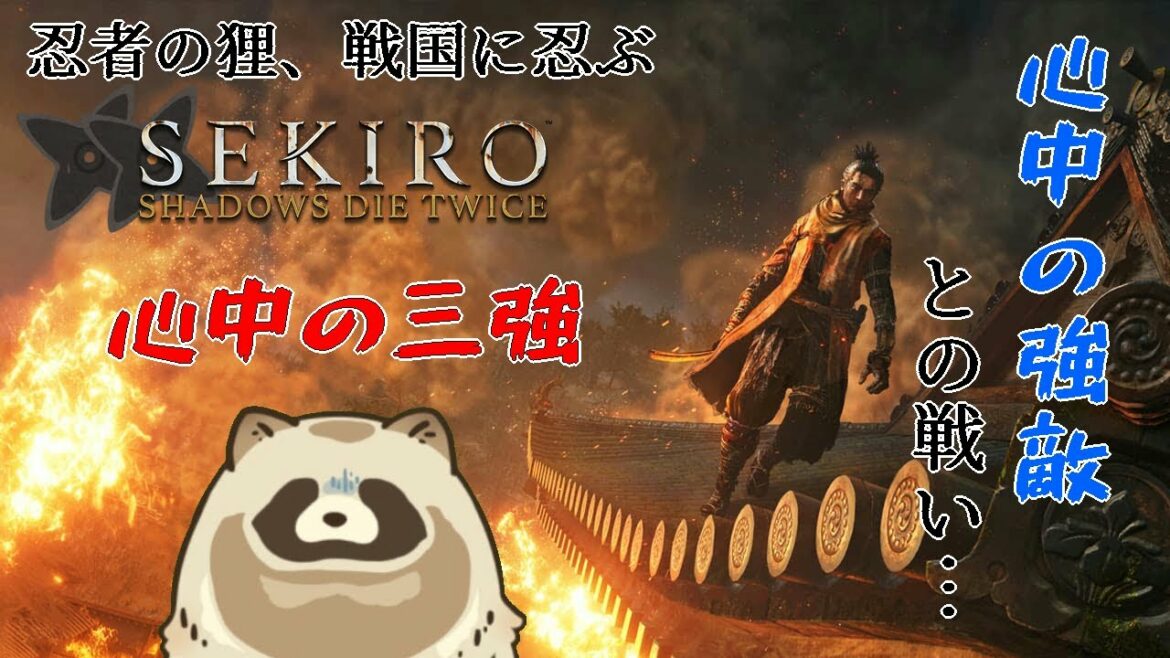 【SEKIRO:SHADOWS DIE TWICE(隻狼)】忍者の狸、戦国に忍ぶ…修羅への道… 『心中の強敵と初めての戦い(単体戦)』