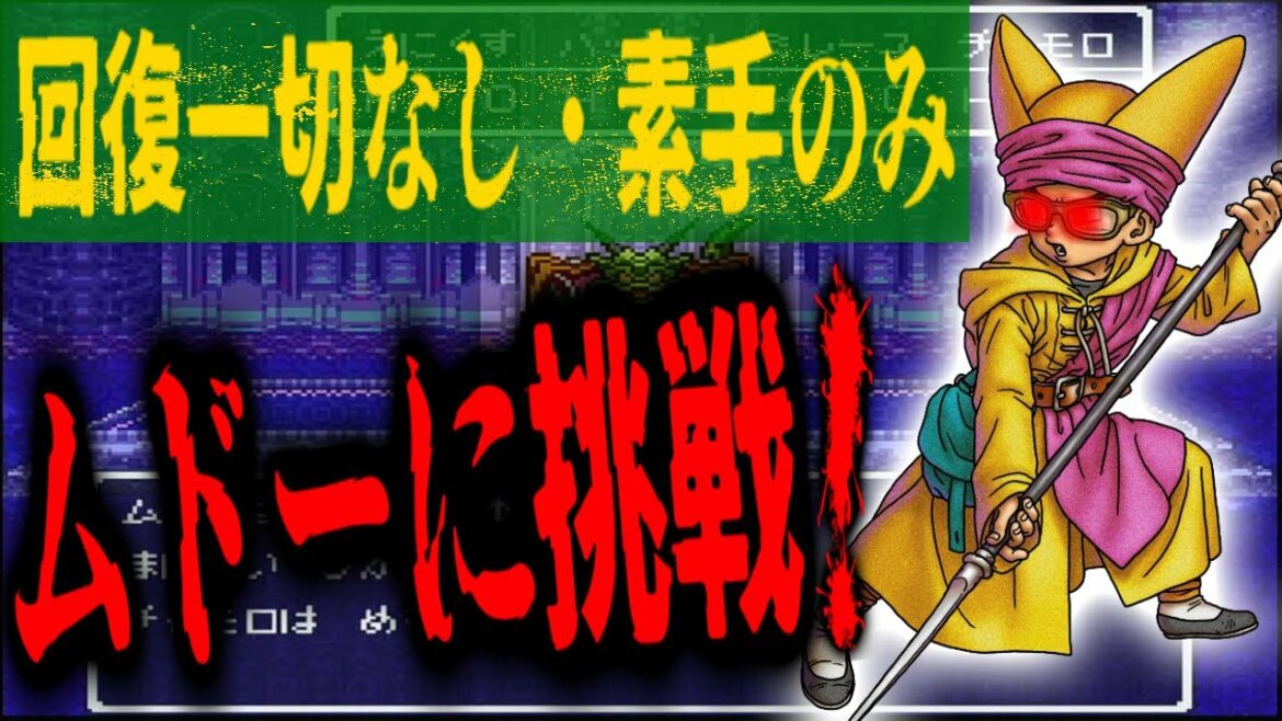 【DQ6】通常ではあり得ない!Lv99装備無しのチャモロ達が1人ずつムドー撃破に挑む!