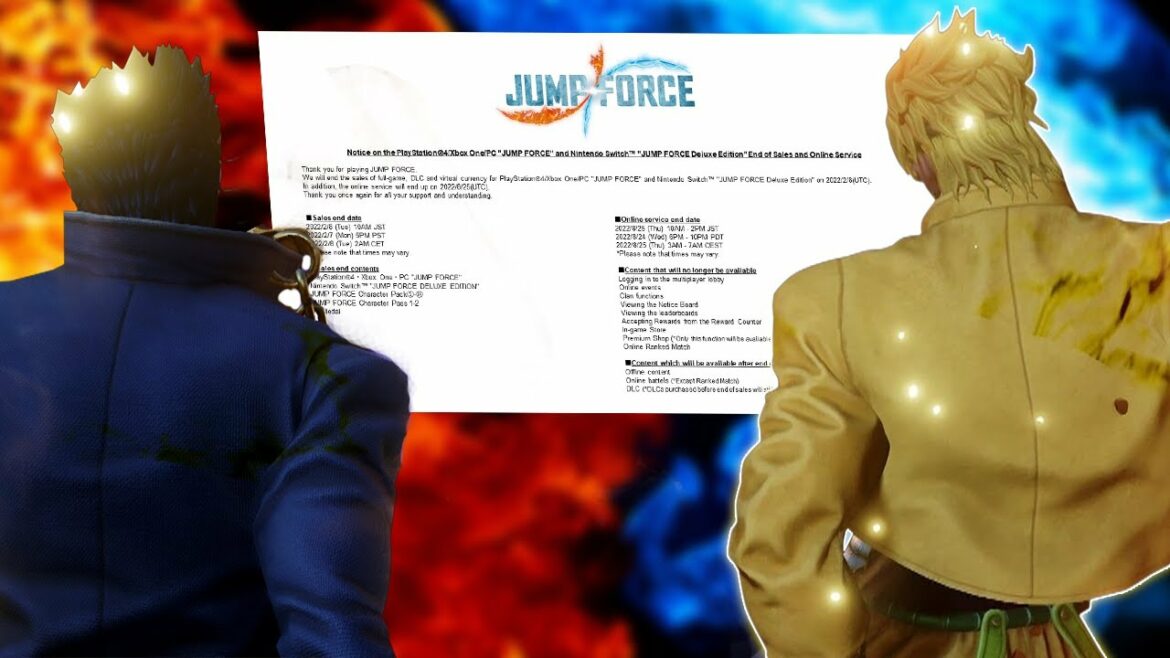 Jump Force Servers Are Shutting Down…