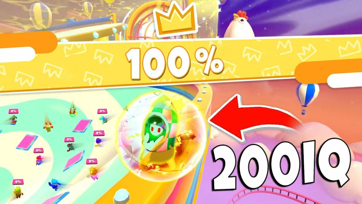 28 Minutes of 200 IQ PLAYS & TRICKS in Fall Guys