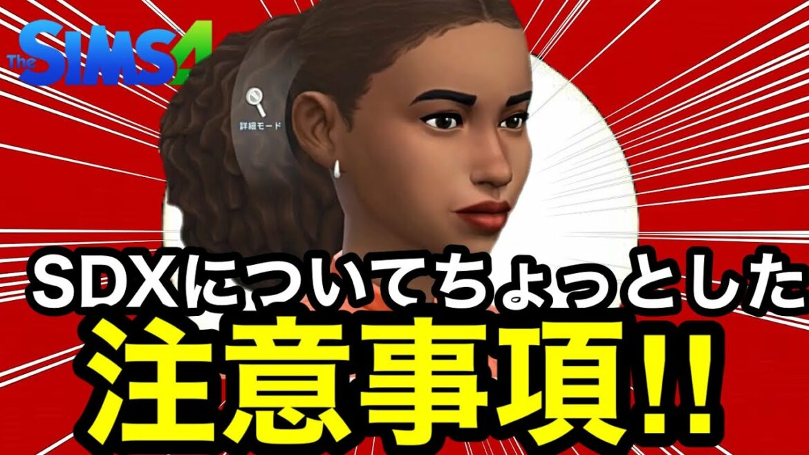 【シムズ4】新システムSDXでの注意事項の話しと追加されたSDXを見てみよう!【sims4】
