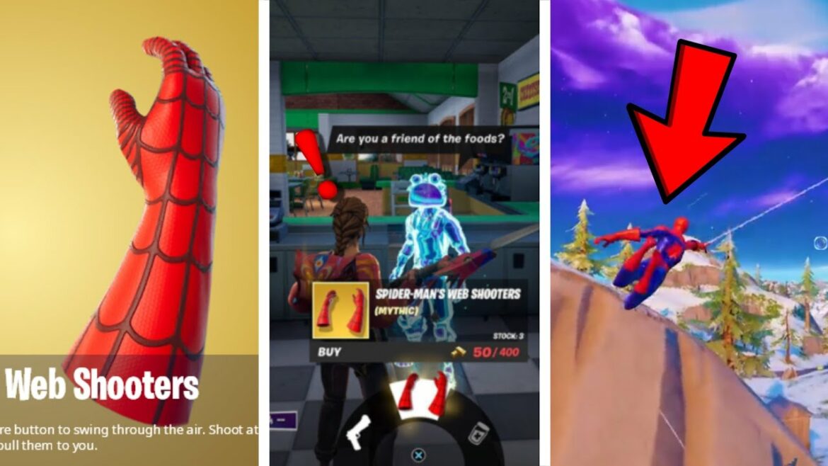 HOW TO GET SPiDERMAN MYTHIC WEB SHOOTERS in Fortnite Chapter 3! (NEW)