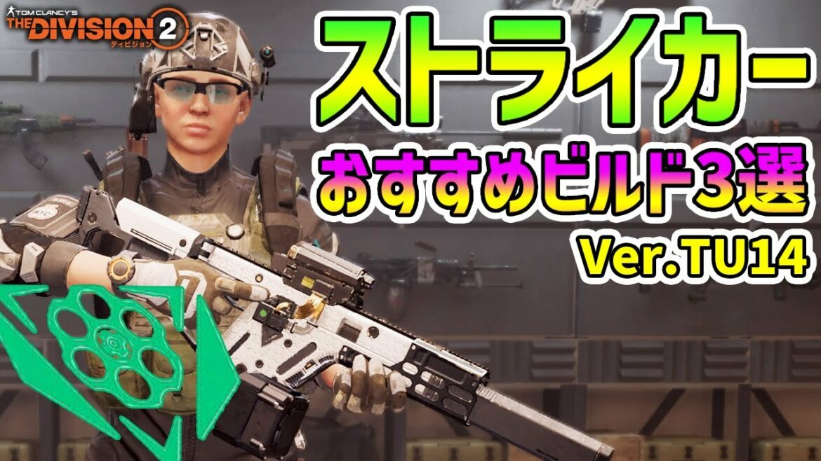 【ディビジョン2/Division2】TU14で強化された「ストライカー」おすすめARビルド3選まとめ ビルド紹介