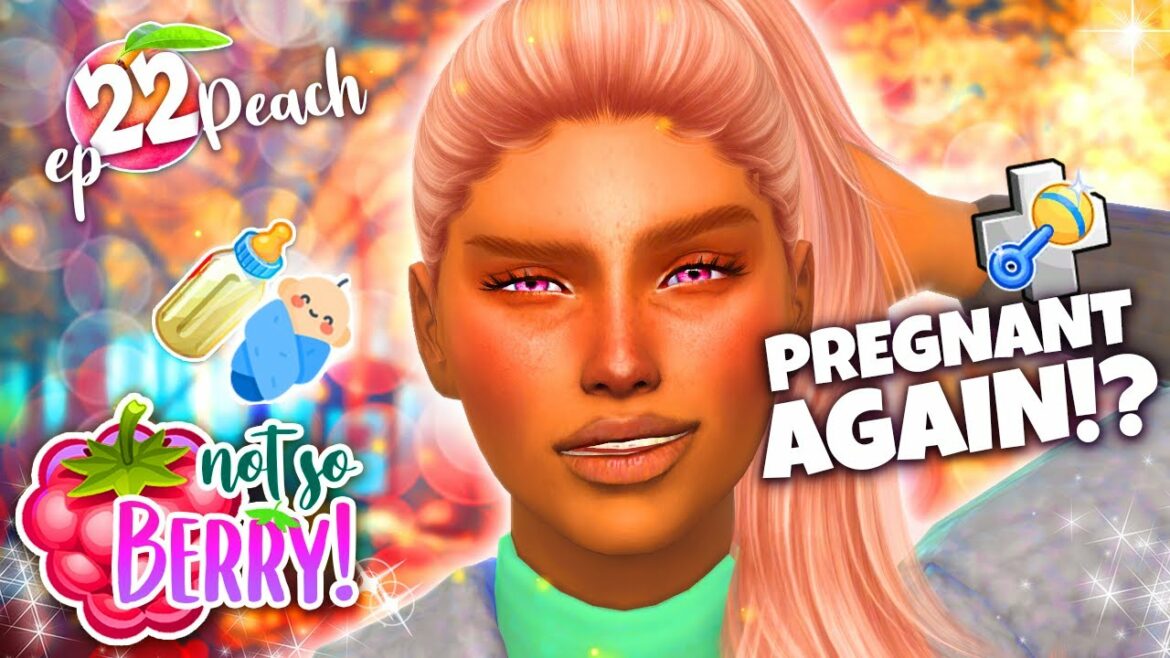 Sooooo another baby is on the way…  Peach #22 (The Sims 4)
